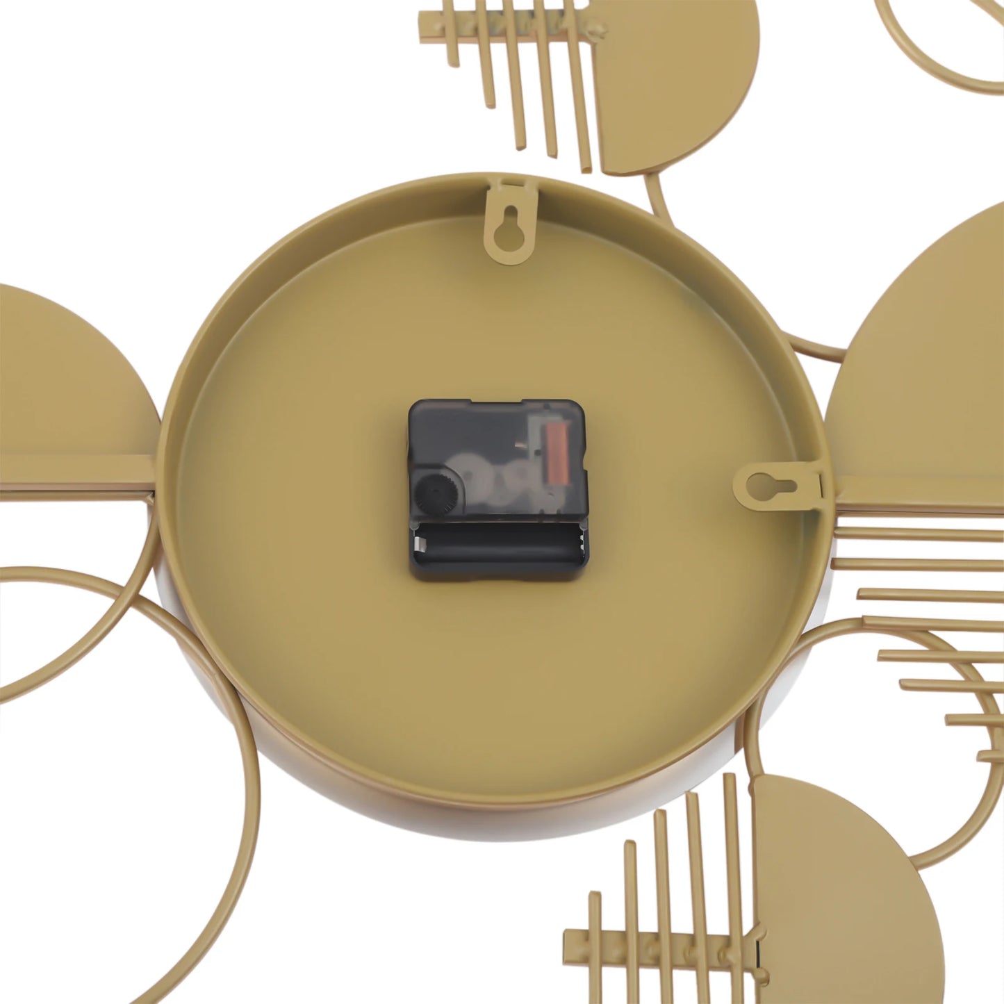 Creative Modern Metal Wall Clock, for Living Room, Bedroom, Gold