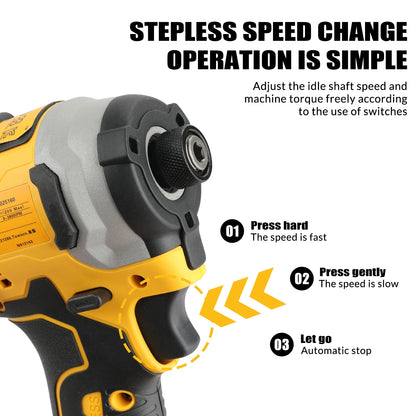 Dewalt Lithium Brushless Screwdriver and Electric Impact Drill Combination Kit