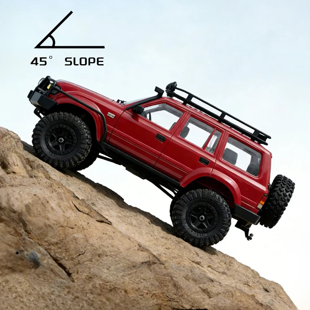 RC 1/16 Scale 4WD Off-Road Remote Control Truck 2.4G Full Proportional Steering With LED Lights