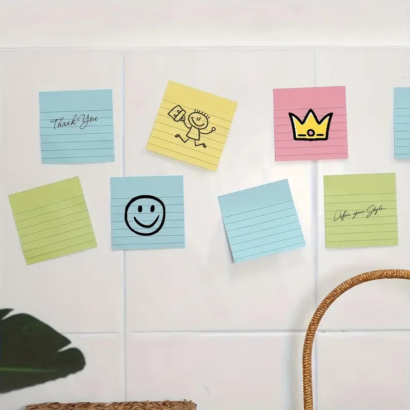 Striped, Lined Sticky Notes, for Study and Office