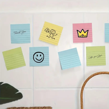 Striped, Lined Sticky Notes, for Study and Office