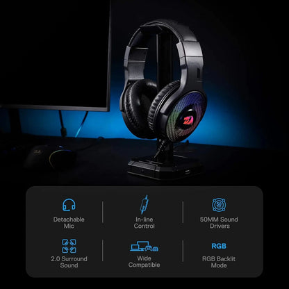 Redragon H350 RGB Wired Backlight Gaming Headset