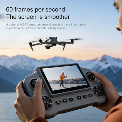RC Quadcopter with LCD Screen Remote Control Drone Laser Obstacle Avoidance 8K GPS Professional Camera