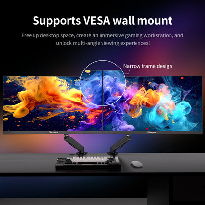 Reletech Monitor 23.8Inch 180Hz Gaming Monitor 1080P Fast IPS G-Sync/FreeSync HDR Support VESA Wall Mount Low Blue Light