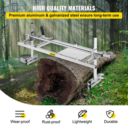 Portable Chainsaw Mill in 24, 36, or 48 In