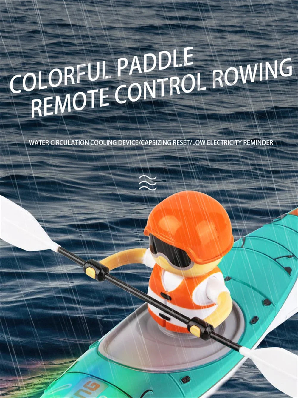 RC Kayak Rowing Boat Paddling Water Competition Outdoor Toy