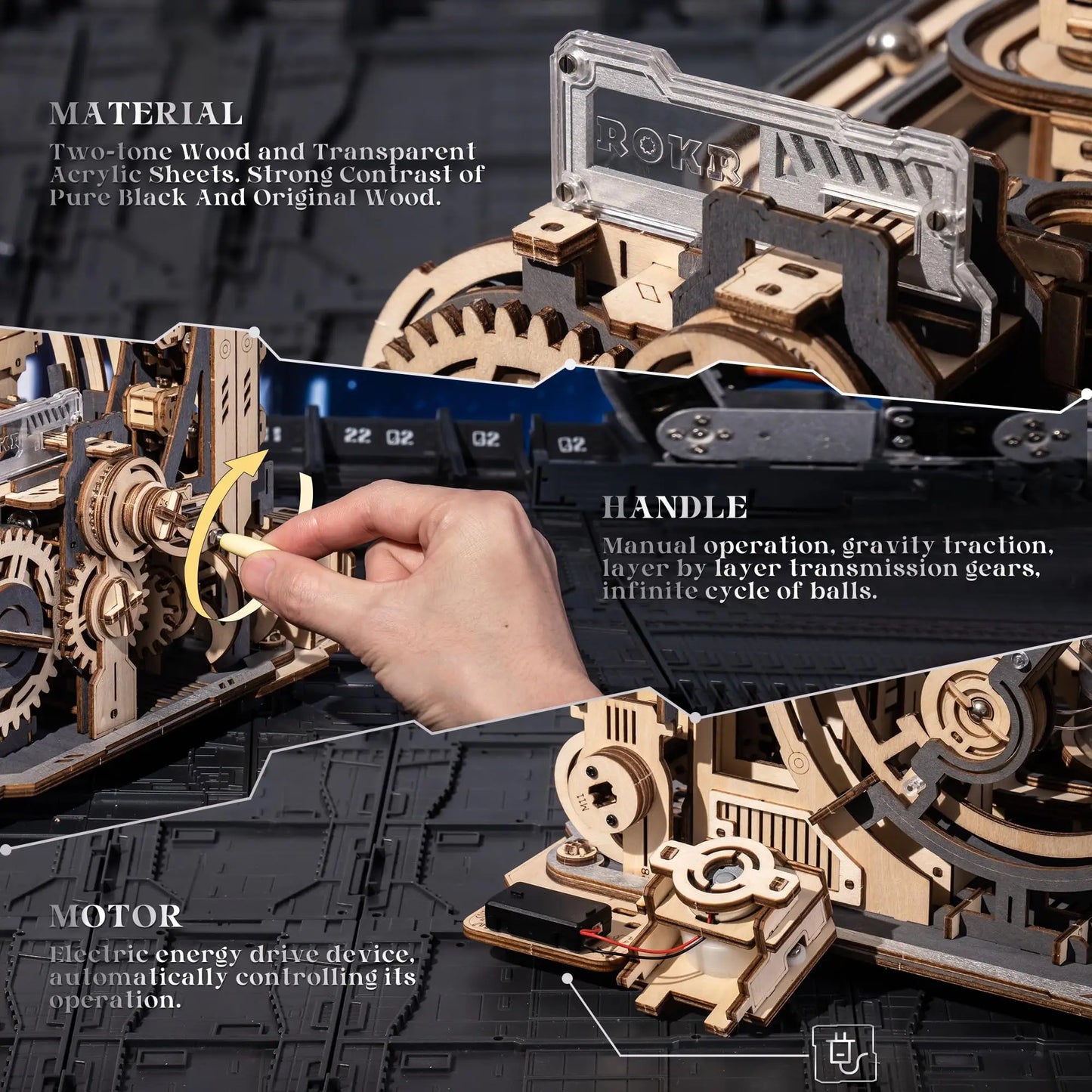 3D Puzzle Marble Run with Light