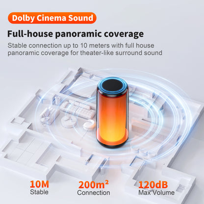 Bluetooth Portable Speaker, IPX5 Waterproof, Outdoor Multiple connection modes