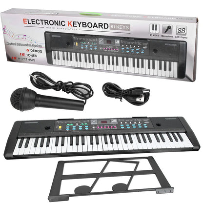 61 Key Electronic Organ with Microphone