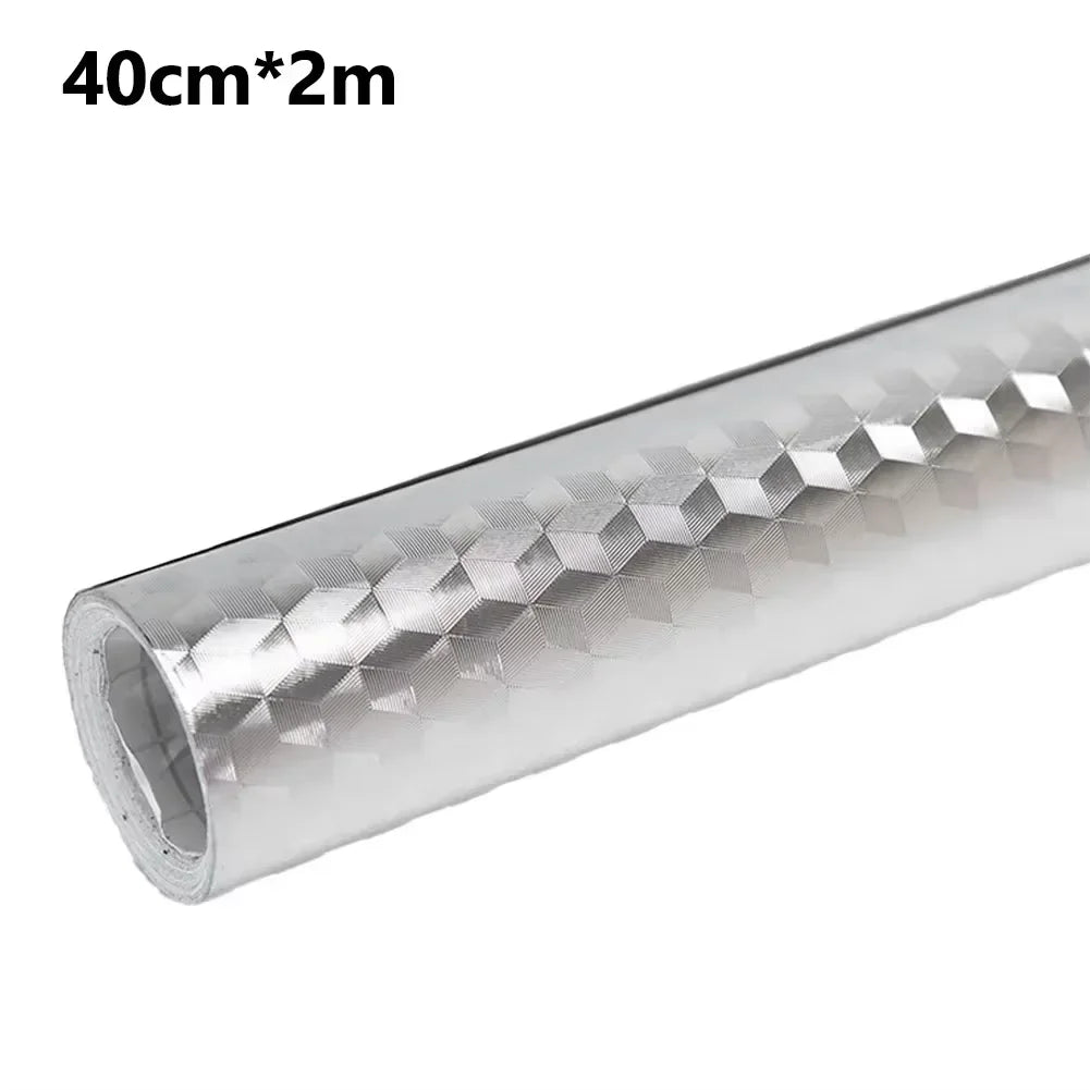 Modern Kitchen Oil-proof Self Adhesive Contact Paper: High-temperature Aluminum Foil Design for counters and Cabinets