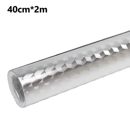 Modern Kitchen Oil-proof Self Adhesive Contact Paper: High-temperature Aluminum Foil Design for counters and Cabinets
