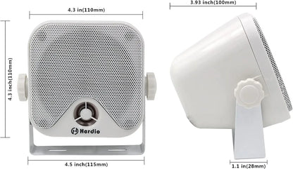 100W Heavy Duty Waterproof Boat and Marine Bluetooth Speakers