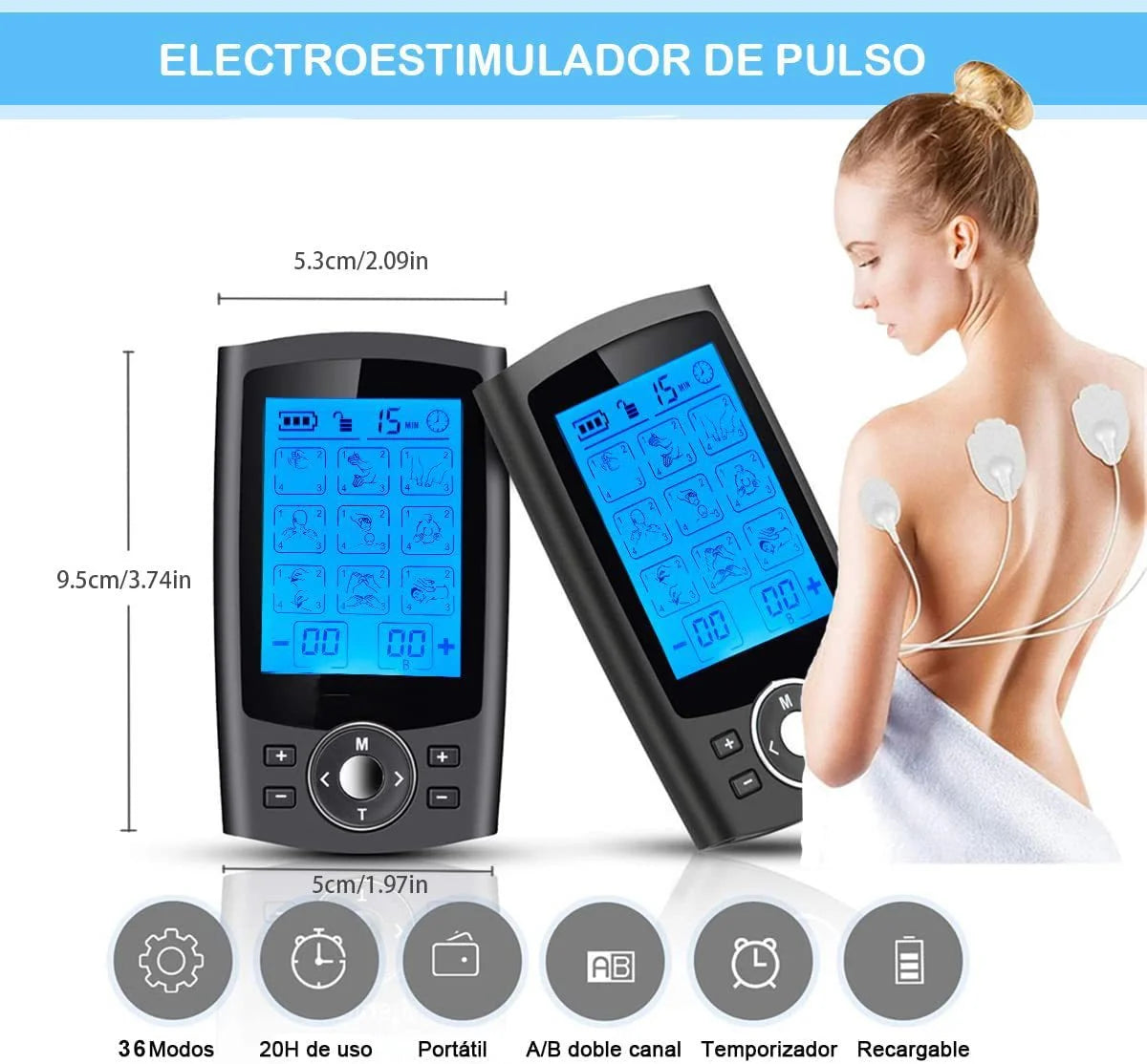 Tens Massager Electric Muscle Stimulator