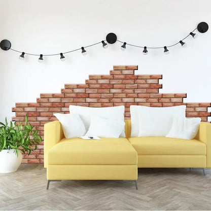 3D Imitation Brick Wall Stickers 30cmX30cm DIY Removeable Self-adhesive Waterproof Wallpaper Living Room Kitchen Art Decoration