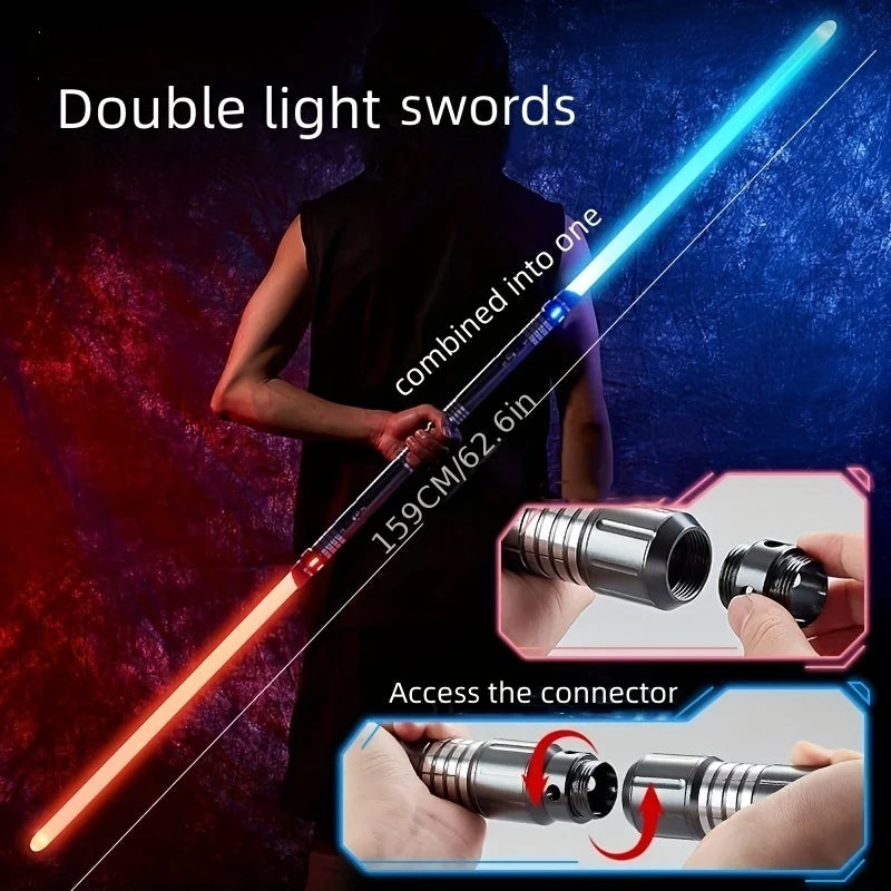 15-color 2-in-1 Metal Gravity Sensing Light up Saber