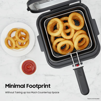 Deep Fryers, 110V Electric Deep Fryer with Basket, Stainless Steel Commercial Deep Fryer for Home Kitchen, Restaurant, Fast Food