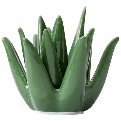 Nordic Ceramic Cactus Aloe Ring, Jewelry, and Earring Storage