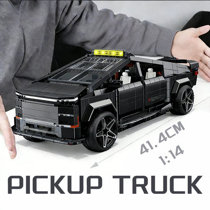 RC Cybertruck Building Blocks Car with Electric Lifting Chassis 1:14 Scale