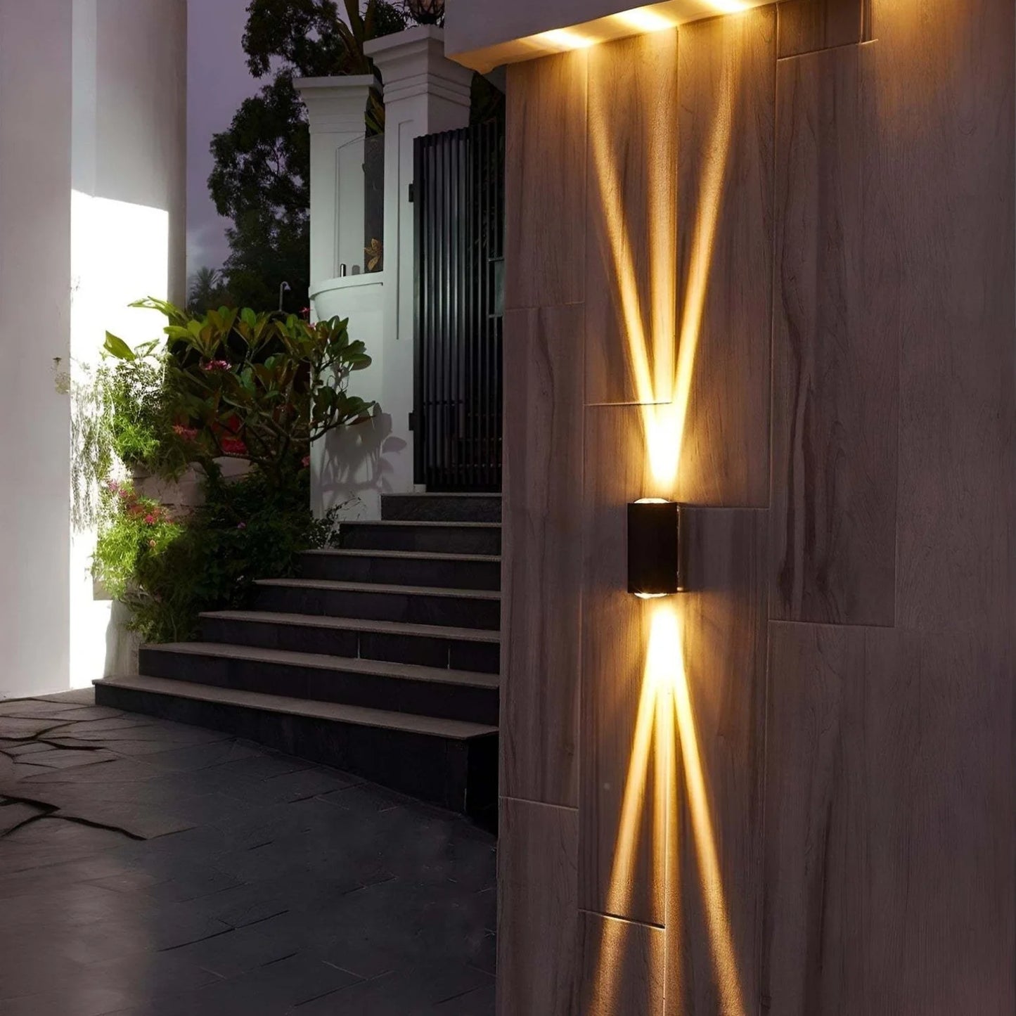 LED Up & Down Modern Wall Lamp, Aluminum Anti-Rust Indoor/Outdoor Wall Sconce