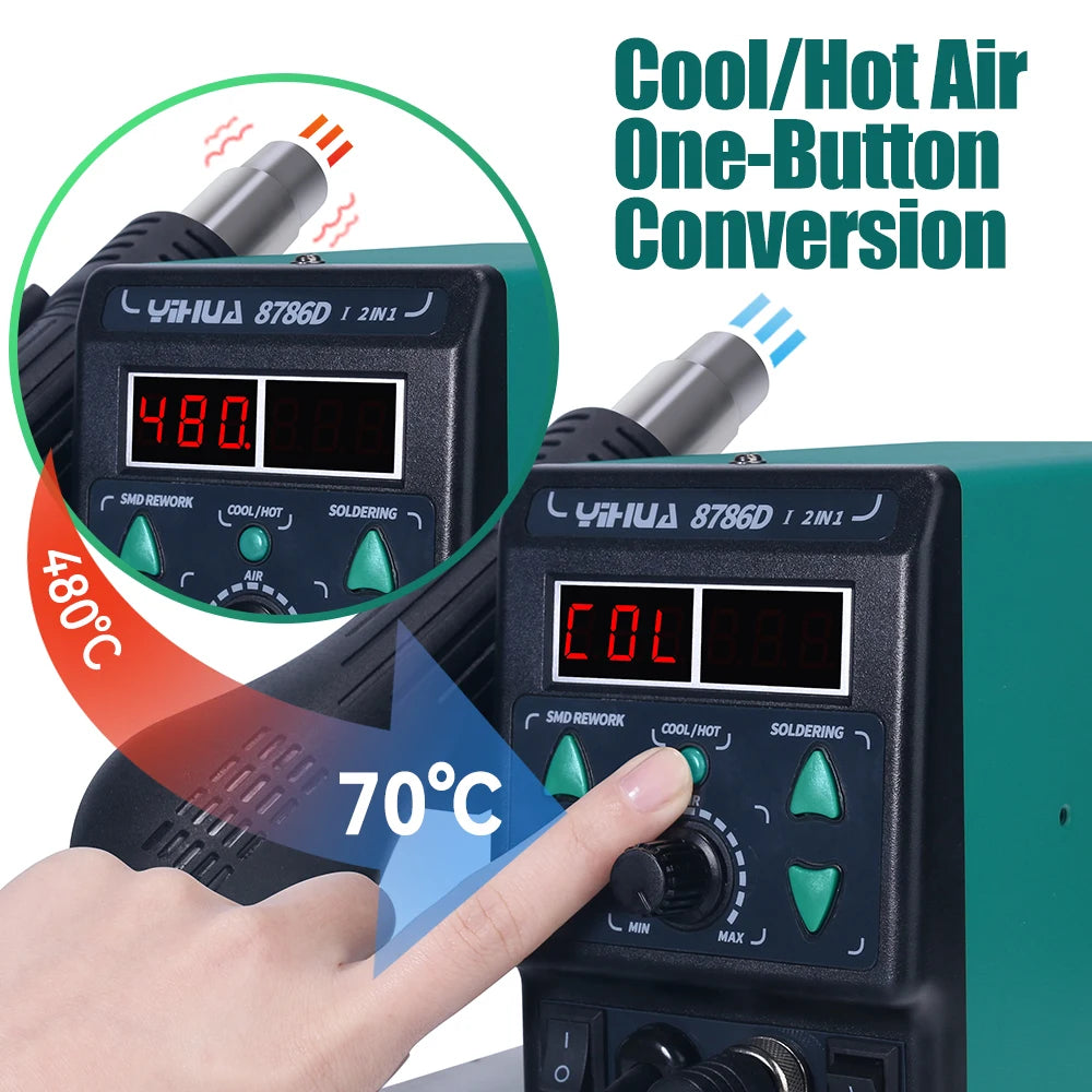 Hot Air Soldering Station for Digital Rework