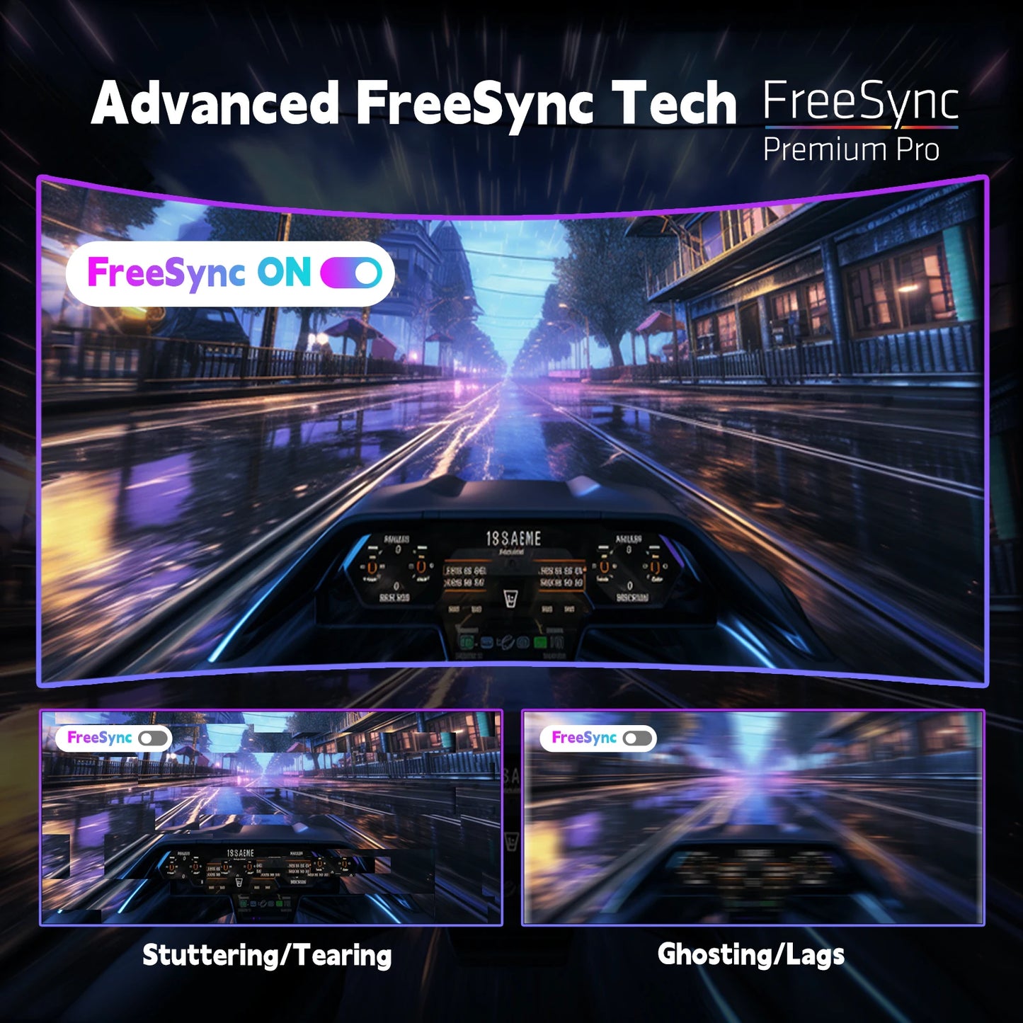 27 inch Gaming Monitor 180hz 1ms | Fast IPS Screen 1080p Monitor, 2 x HDMI 2.0 & 1 x DisplayPort 1.4 Support Freesync
