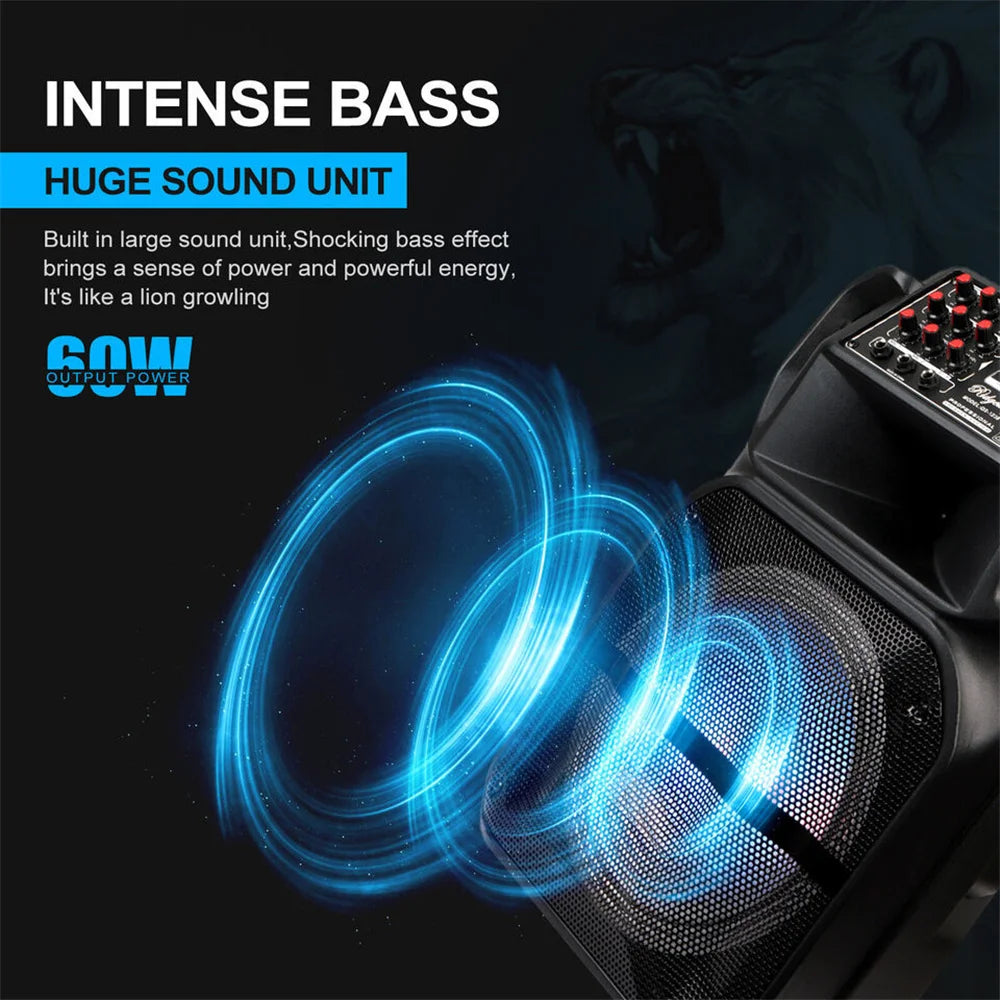 7000W Portable 15” Bluetooth Speaker Sound System