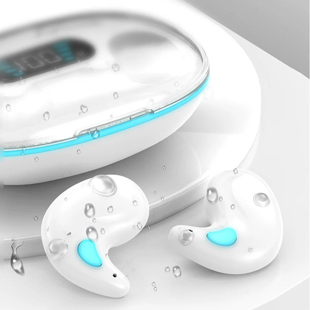 BT 5.3 Invisible Touch Control, Sense-Free, Micro Sleep Earbuds