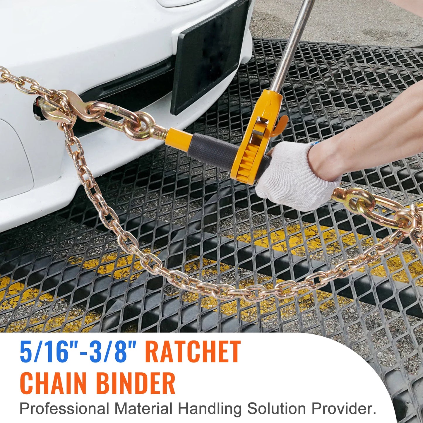 7100 lbs. Ratchet Chain Binder Anti-skid Handle