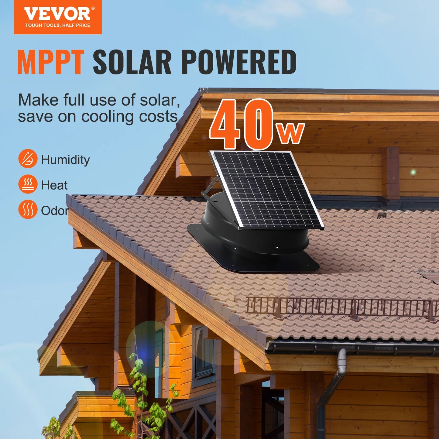 1230 CFM Solar Attic Fan