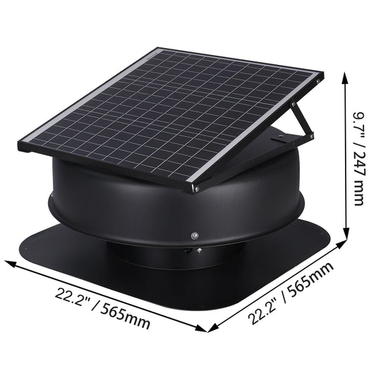 1230 CFM Solar Attic Fan