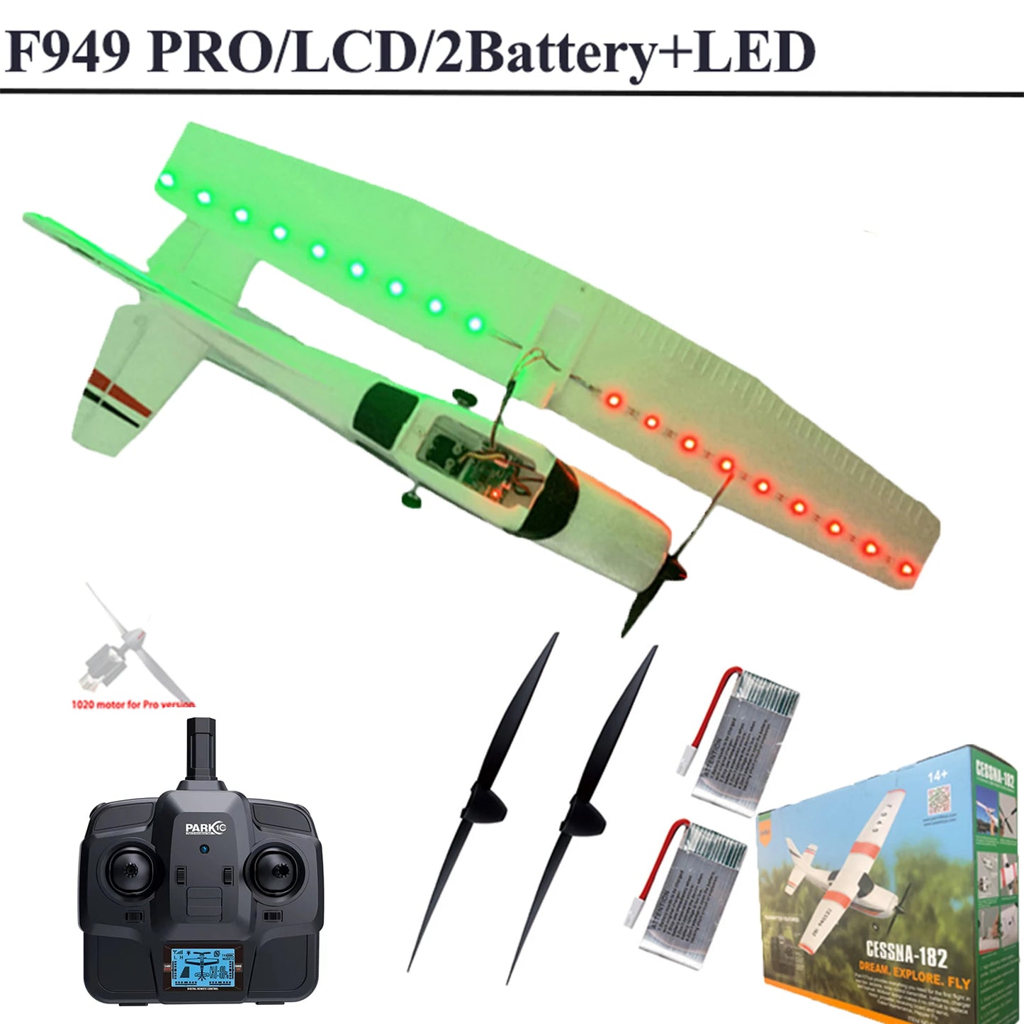 RC Airplane F949 2.4G 3D6G 3Ch Fixed Wing Plane Digital Servo With Gyroscope