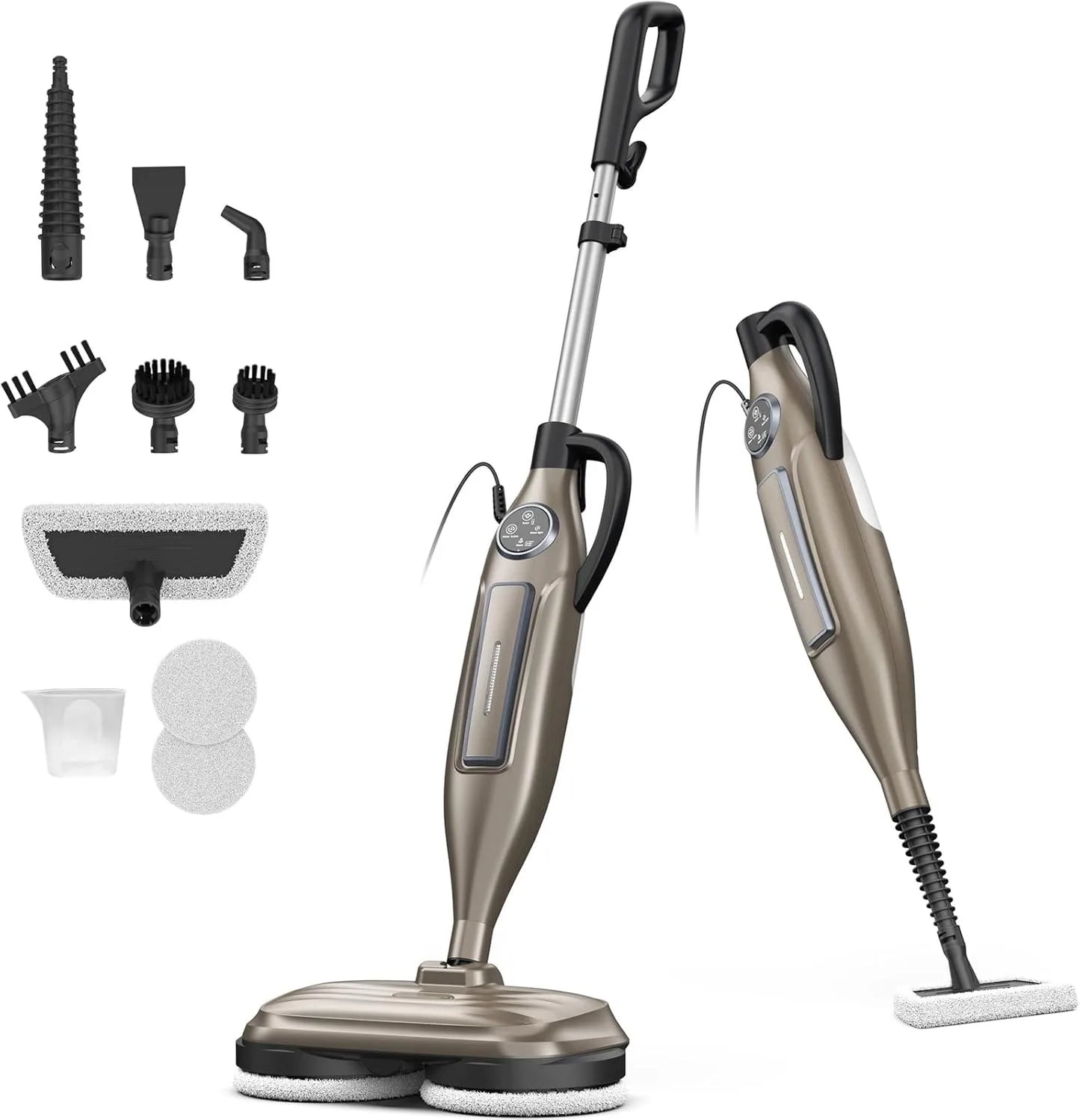 Steam Mop Cleaner with Rotating Mop Pad 10 in 1 Powerful Floor Steamer for Home Hardwood Laminate