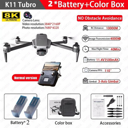 Cole Professional Turbo Drone Aerial 8K HD Dual Camera with Built-in Airdrop Intelligent Obstacle Avoidance