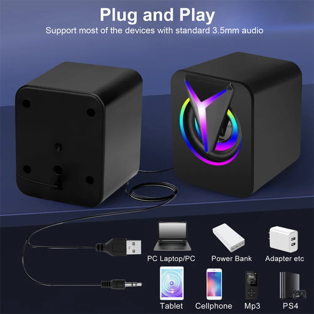 USB Wired Computer Speakers