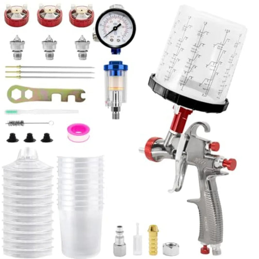 LVLP Air Spray Gun with 650ml Mixing Cup