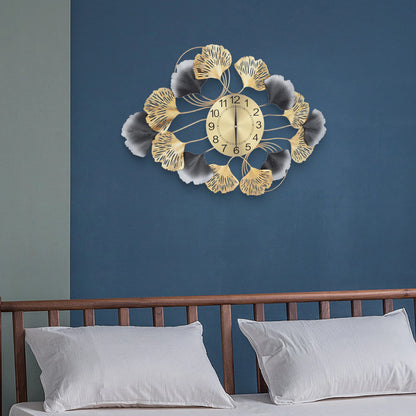 Large Wall Clock for Living Room Decor Gold Clock