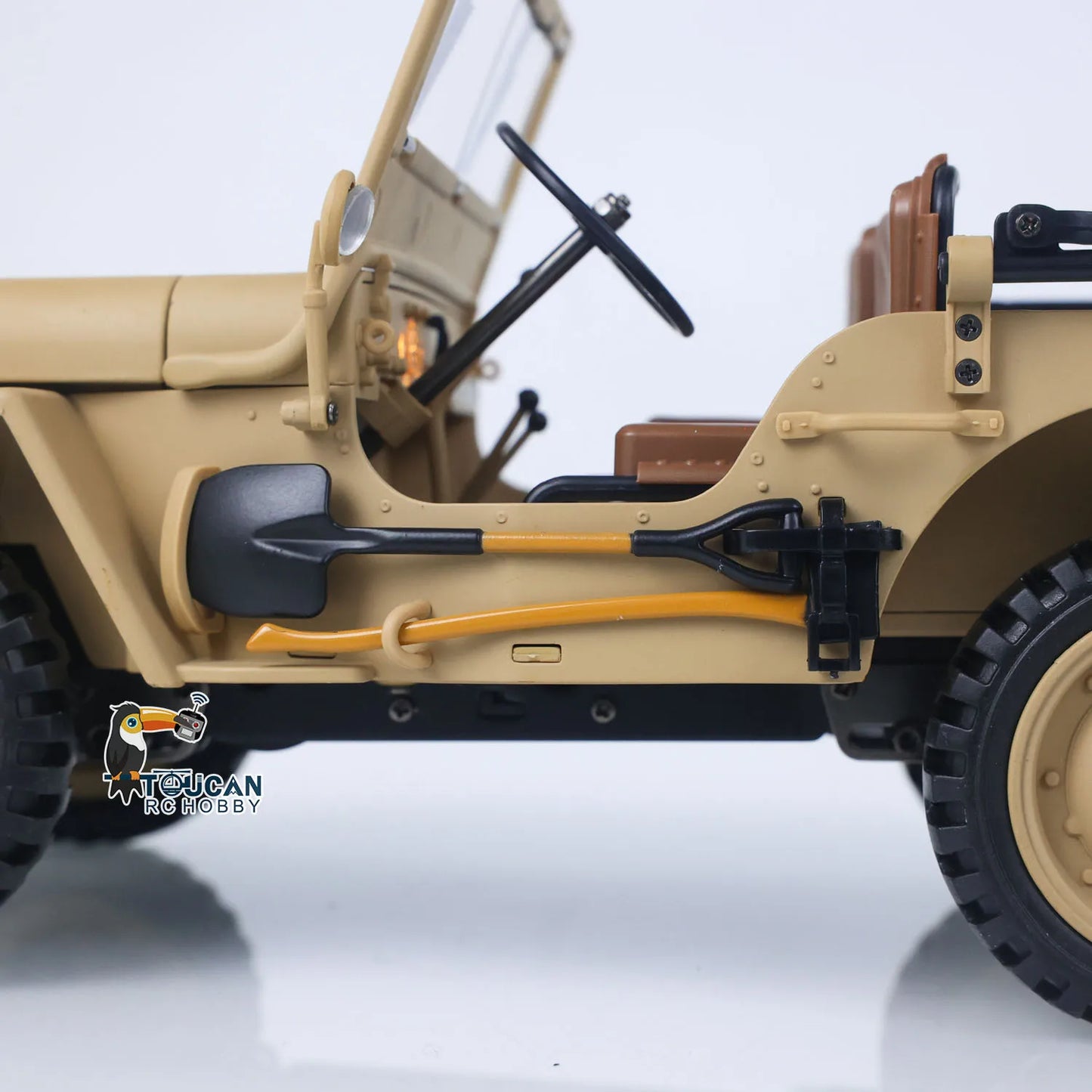 Remote Control Military Car 1/14 scale, 2.4GHZ Open-top Off Road 4WD Combat Model