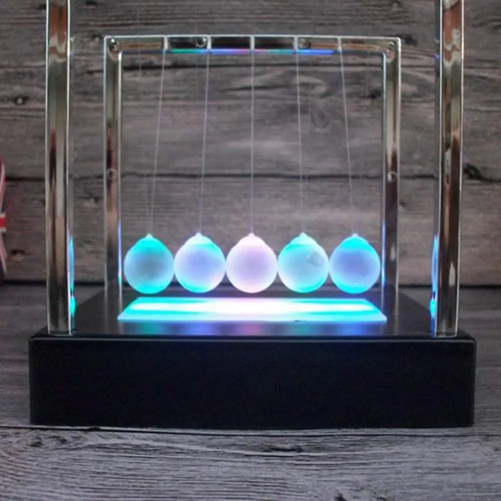 Newtons Swing Ball LED Light Up Desk Toy