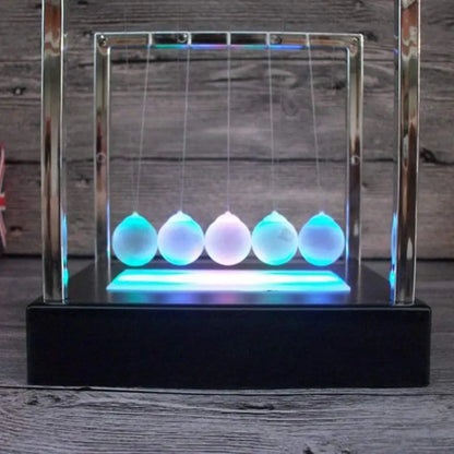 Newtons Swing Ball LED Light Up Desk Toy