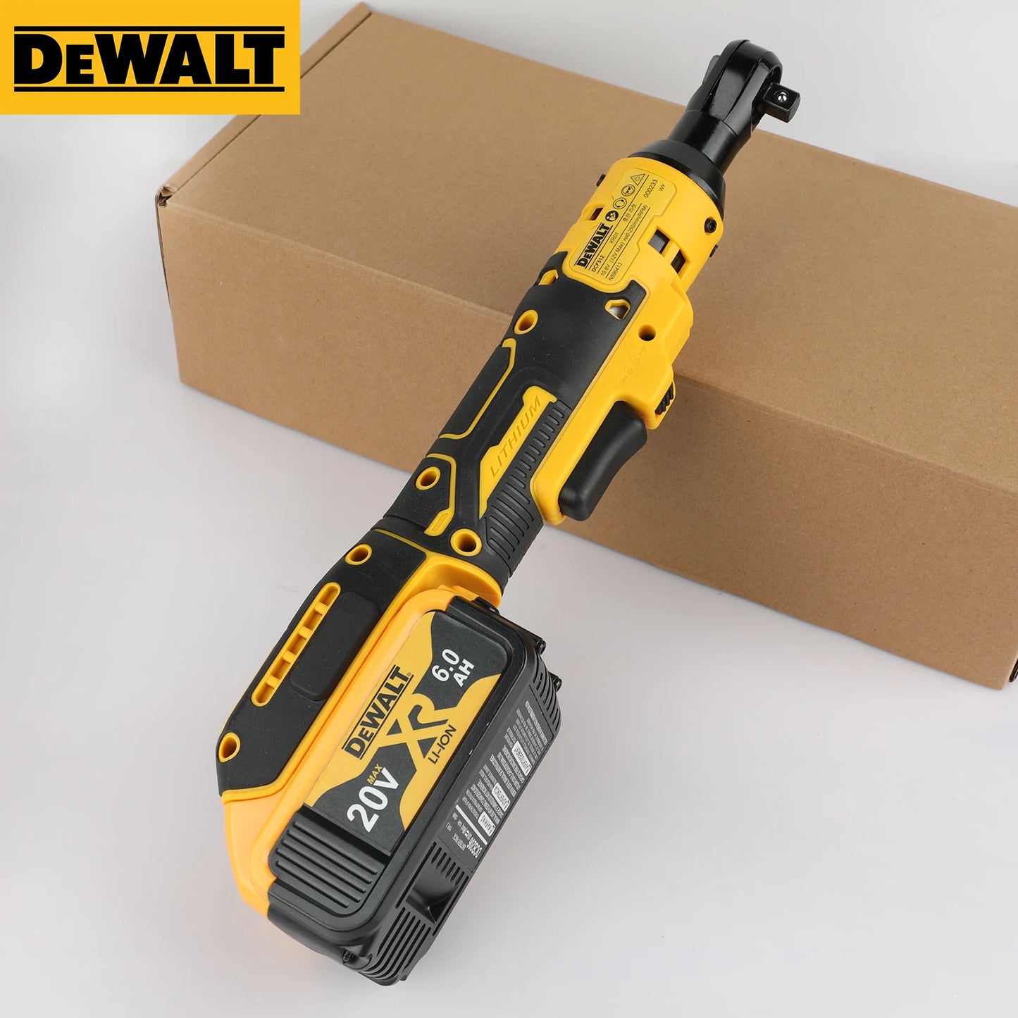Dewalt 20V brushless motor right angle wrench 512 95N. cannon for car maintenance high torque 2500RPM compact ratchet air