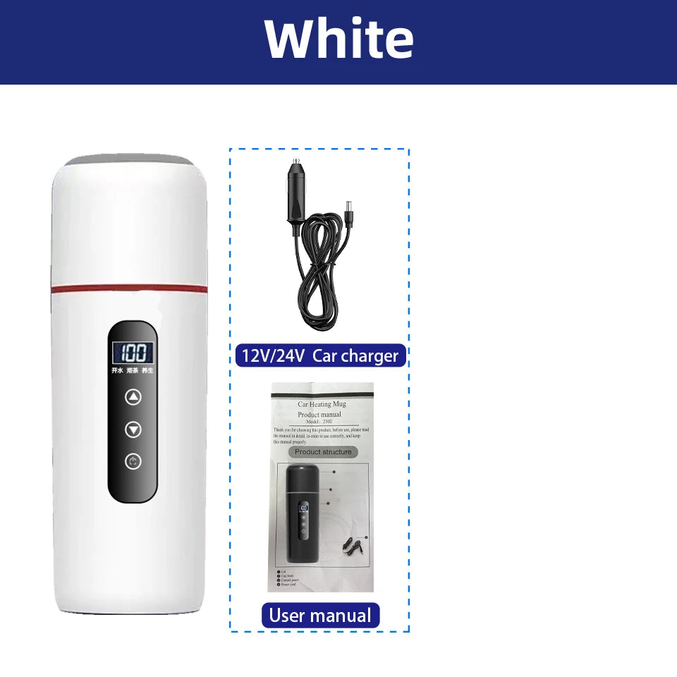 Portable Car Heating 500ml Travel Thermal Cup