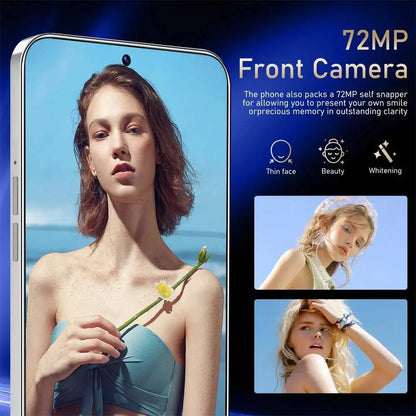 S26 Ultra Original Android Global Version 7.3Inch HD 4G 5G Dual SIM Card Facial Recognition Function 7800Mah Battery