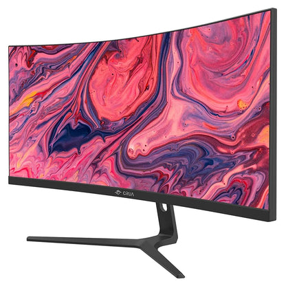CRUA 30Inch Ultrawide Curved Monitor, 21:9 WFHD(2560x1080P) VA Computer Monitor