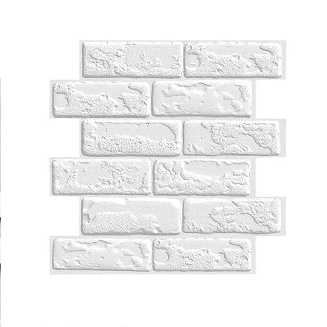 3D Imitation Brick Wall Stickers 30cmX30cm DIY Removeable Self-adhesive Waterproof Wallpaper Living Room Kitchen Art Decoration