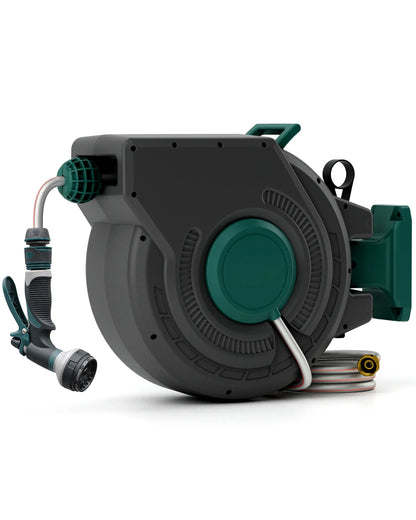 Retractable Garden Hose Reel 1/2 Inch x 130 ft