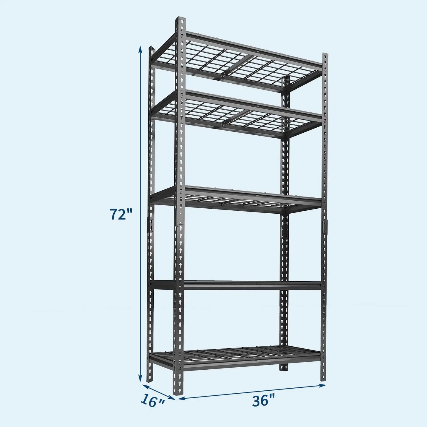 5-Tier Heavy Duty Storage Shelves