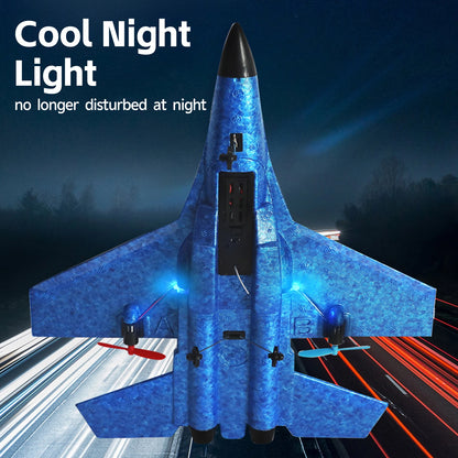 RC Fighter Jet - Fixed-Wing Remote Control Plane with 6-Axis Gyroscope, Lightweight Foam Structure