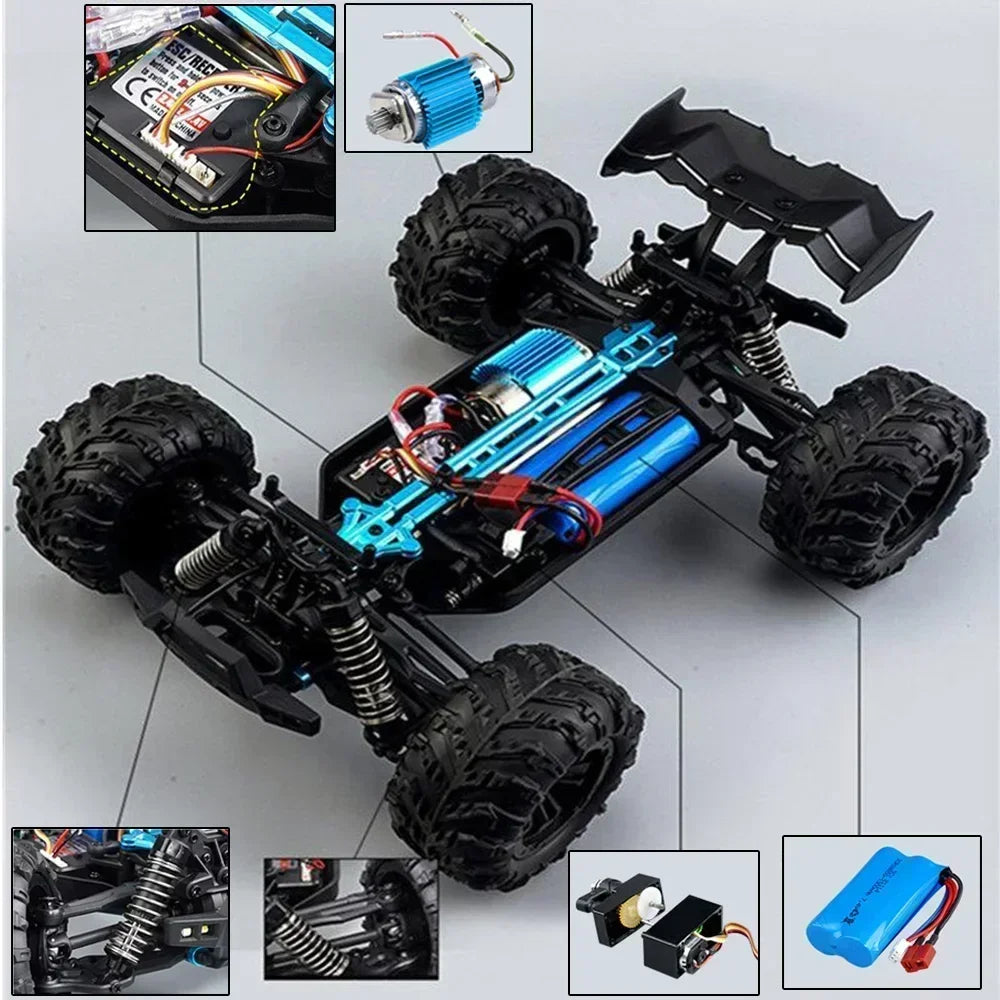 1:16 Scale Large RC Car 50km/h High Speed 4WD 2.4G Off Road Monster Truck RC Toy