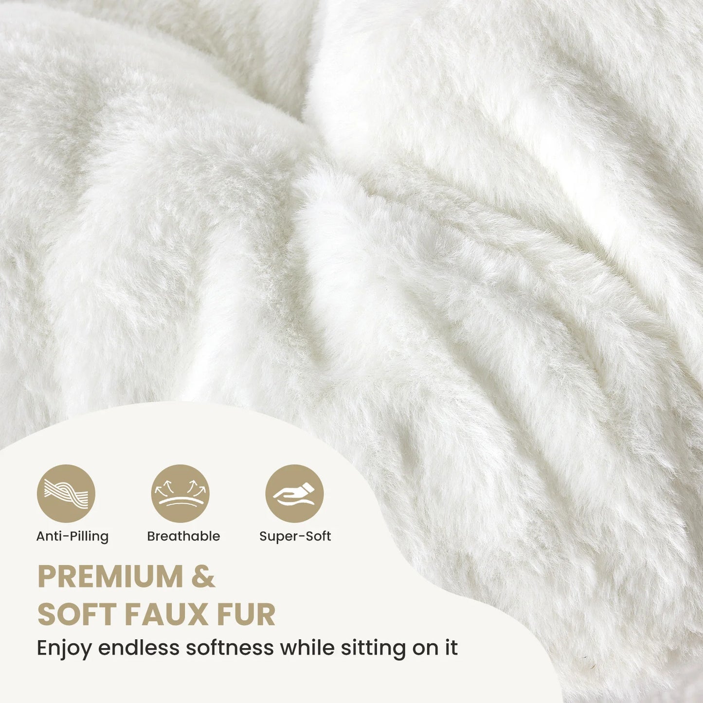 28 inch Cozy Saucer Chairs Soft Faux Fur Large Size that fold for storage.  Great Reading Chair