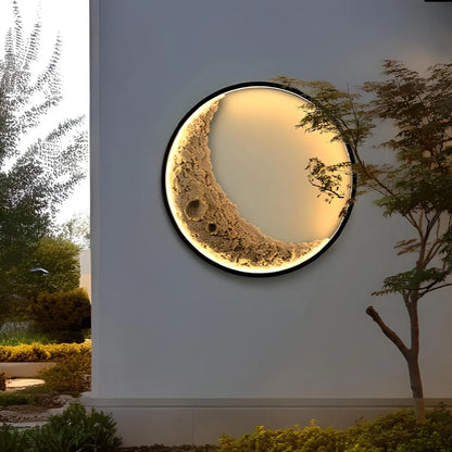 3D Moon Wall Lamp Indoor and Outdoor Lighting for Living Room or Bedroom Decoration